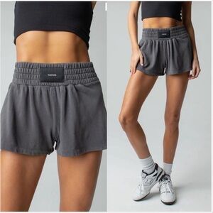 TALENTLESS Gray Athletic Lounge Shorts WOMENS BOXING SHORTS 100% Cotton